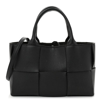 BOTTEGA VENETA Nappa Maxi Intrecciato Mini Arco Tote Black