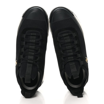 CHANEL Velvet Calfskin Mixed Fibers CC Sneakers 40.5 Black