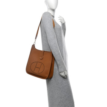 HERMES Courchevel Evelyne GM Gold