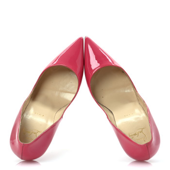 CHRISTIAN LOUBOUTIN Patent Pigalle Follies 100 Pumps 41 Pinky