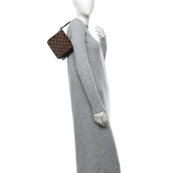 LOUIS VUITTON Damier Ebene Trousse Make Up Bag Pochette