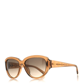 LOUIS VUITTON Acetate Obsession Cat Eye Sunglasses Z0625E Glitter Gold