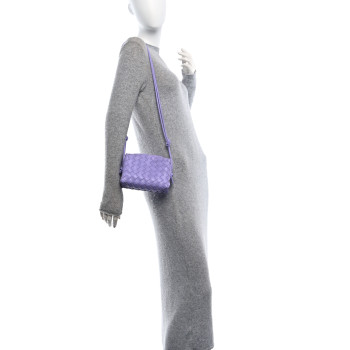 BOTTEGA VENETA Nappa Intrecciato Mini Loop Camera Bag Wisteria