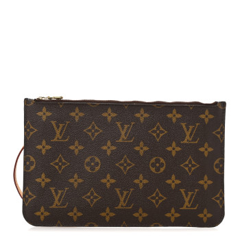 LOUIS VUITTON Monogram Neverfull MM GM Pochette Mimosa