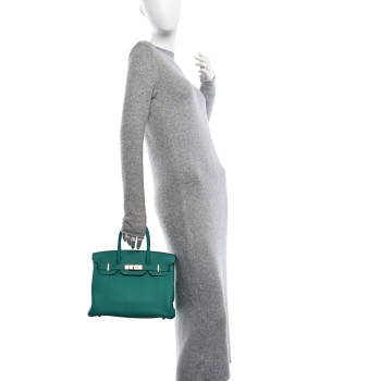HERMES Togo BIRKIN 30 Vert Verone