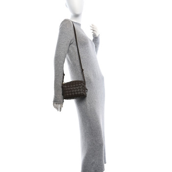 BOTTEGA VENETA Nappa Intrecciato Mini Loop Camera Bag Light Brown