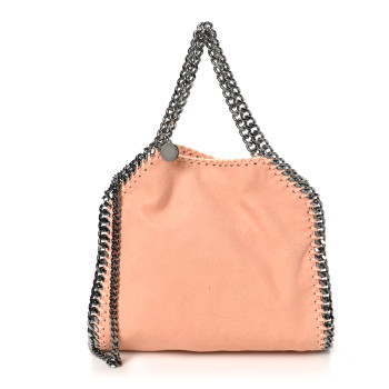 STELLA MCCARTNEY Shaggy Deer Mini Falabella Fold Over Tote Honey