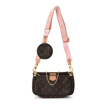 LOUIS VUITTON Monogram Multi Pochette Accessories Rose Clair