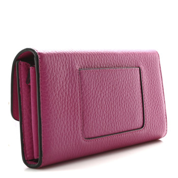MULBERRY Heavy Grain Darley Wallet Mulberry Pink
