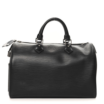 LOUIS VUITTON Epi Speedy 30 Black