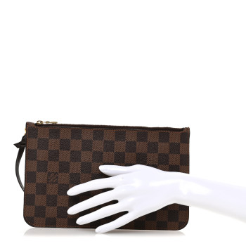 LOUIS VUITTON Damier Ebene Neverfull MM GM Pochette