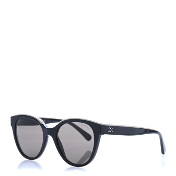 CHANEL Acetate CC Butterfly Sunglasses 5414 Black Beige