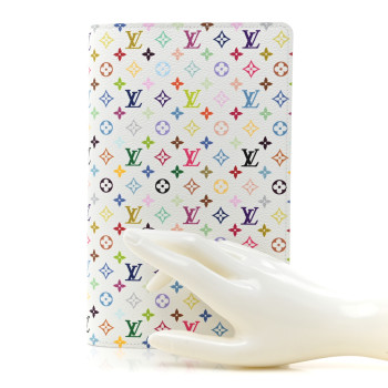LOUIS VUITTON LV X TM Monogram Multicolor Emily Notebook Cover MM White
