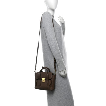 3.1 PHILLIP LIM Textured Calfskin Mini Pashli Satchel Taupe