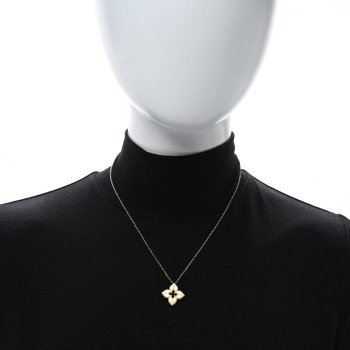 ROBERTO COIN 18K Yellow Gold Diamond Medium Venetian Princess Flower Pendant Necklace