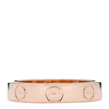 CARTIER 18K Pink Gold 3.5mm LOVE Wedding Band Ring 48 4.5
