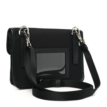 PRADA Re-Nylon Saffiano Smartphone Case Crossbody Black