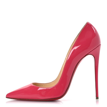 CHRISTIAN LOUBOUTIN Patent Pigalle Follies 100 Pumps 41 Pinky