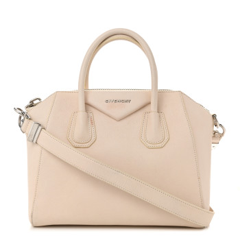 GIVENCHY Sugar Goatskin Small Antigona Off White