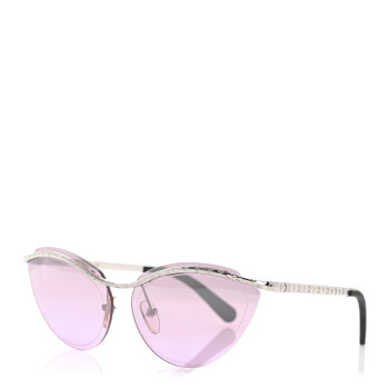 LOUIS VUITTON Metal Thelma And Louise Cat Eye Sunglasses Z1040W Purple