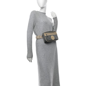 GUCCI Econyl Nylon Monogram Off The Grid Belt Bag Graphite Grey New Plaster