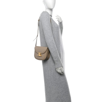 CELINE Shiny Calfskin Teen Besace Safari
