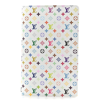 LOUIS VUITTON LV X TM Monogram Multicolor Emily Notebook Cover MM White