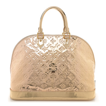 LOUIS VUITTON Monogram Miroir Alma GM Dore Gold