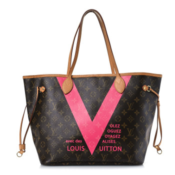 LOUIS VUITTON Monogram V Neverfull MM Grenade