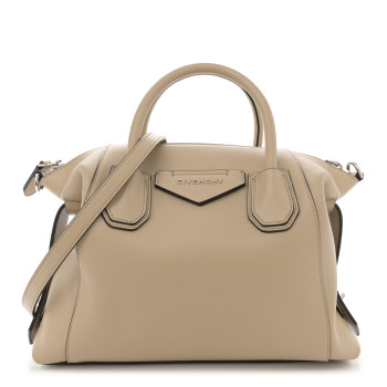 GIVENCHY Smooth Calfskin Small Soft Antigona Beige Cappuccino