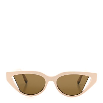 FENDI Acetate Cutout Cat Eye Sunglasses FF40009I Ivory
