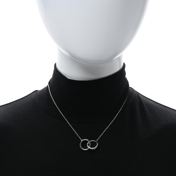 TIFFANY Sterling Silver 1837 Interlocking Circles Pendant Necklace
