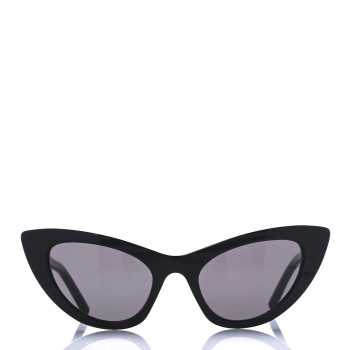 SAINT LAURENT Acetate New Wave Tiger Lily SL213 Cat Eye Sunglasses Black