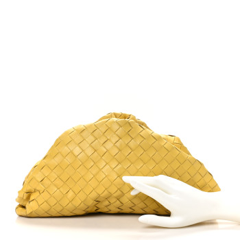 BOTTEGA VENETA Nappa Maxi Intrecciato The Pouch Oversized Clutch Buttercup