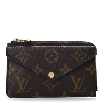 LOUIS VUITTON Monogram Recto Verso Card Holder Black