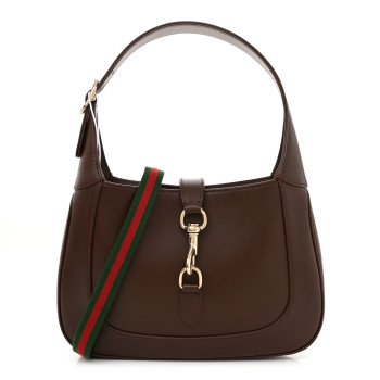 GUCCI Ancora Calfskin Small Jackie Shoulder Bag Sweet Chestnut