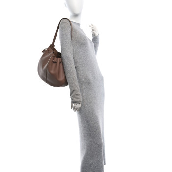 MANSUR GAVRIEL Calfskin Flores Drawstring Bag Biscotto