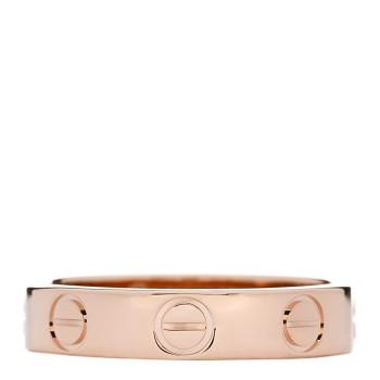 CARTIER 18K Pink Gold 3.5mm LOVE Wedding Band Ring 46 3.75