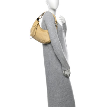 GUCCI Guccissima Half Moon Hobo Yellow