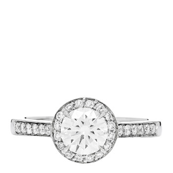 TIFFANY Platinum Diamond .78ct Soleste Round Brilliant Engagement Ring 52 6