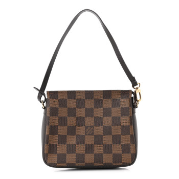 LOUIS VUITTON Damier Ebene Trousse Make Up Bag Pochette