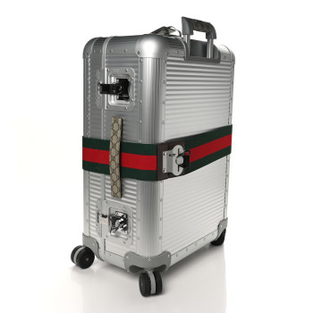 GUCCI Aluminum Web Medium Porter Cabin Plus Trolley