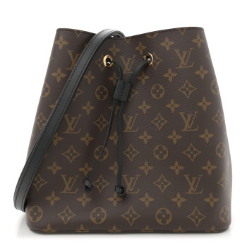 LOUIS VUITTON Monogram Neonoe MM Black