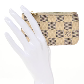 LOUIS VUITTON Damier Azur Key Pouch