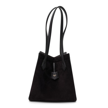 FENDI Vitello Vernice Camoscio Medium Fendi Origami Plum