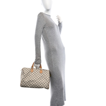 LOUIS VUITTON Damier Azur Speedy 30