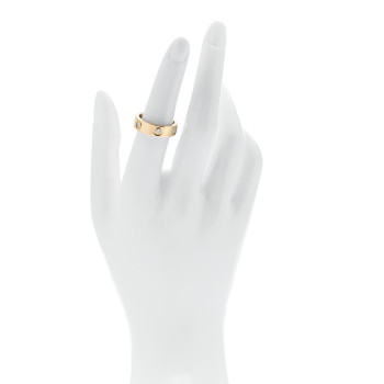 CARTIER 18K Yellow Gold Gold 6 Diamond 5.5mm LOVE Ring 52 6