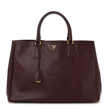 PRADA Saffiano Lux Large Tote Granato