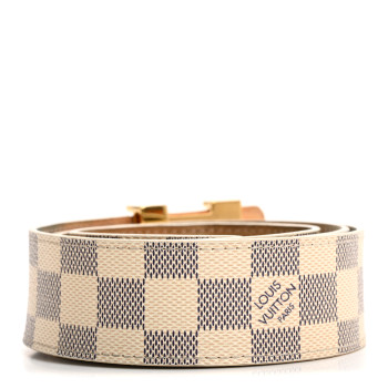 LOUIS VUITTON Damier Azur 40mm LV Initiales Belt 100 40