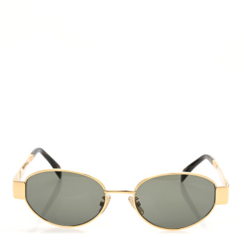 CELINE Metal Triomphe 01 Sunglasses CL40235U Gold Green